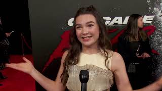 Brooklynn Prince Interview about Cocaine Bear at the World Premiere!