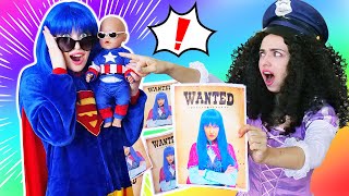 Good vs Bad princess! Baby born doll \& princesses pretend to play police officer. Family fun video.