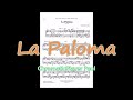 La Paloma - Organ keyboard (chromatic)