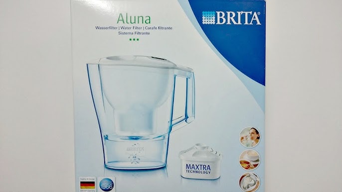 Brita Jarra de filtro de agua para grifo y agua potable con 1 filtro  estándar, dura 2 meses, capacidad de 6 tazas, sin BPA, color rojo