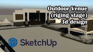 3D sketchup STAGE DESIGN by wawi