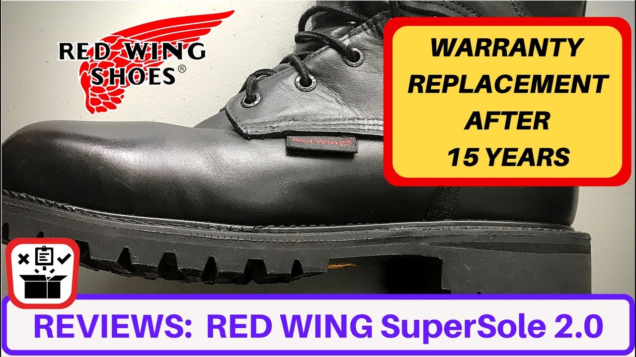 red wing boot sole warranty