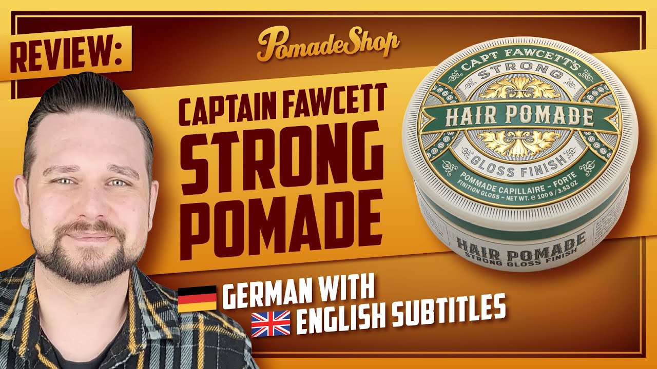 Water-based, strong hold hair pomade by Captain Fawcett, 100 ml with scent  of citrus, spices and woody notes. | PomadeShop