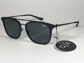 New Authentic Quay Byron Sunglasses Retro Brow Bar Gray Matte Black Metal Rounded Lens
