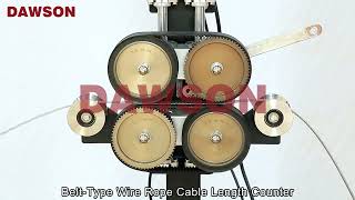 DS-CCDD-30L Belt-Type Wire Rope Length Counter | 3-30mm Cable High Speed Measuring Counter