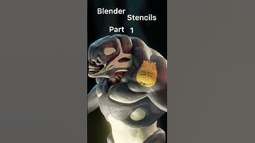 Stencil Texture Painting in Blender Part 1 Now Online! #blender #doom #surfacedstudio 😀