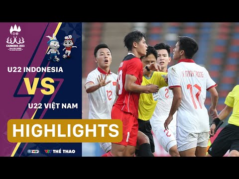 Highlights | U22 INDONESIA vs U22 VIỆT NAM | 90 phút kịch tính, cay đắng phút bù giờ | SEA Games 32