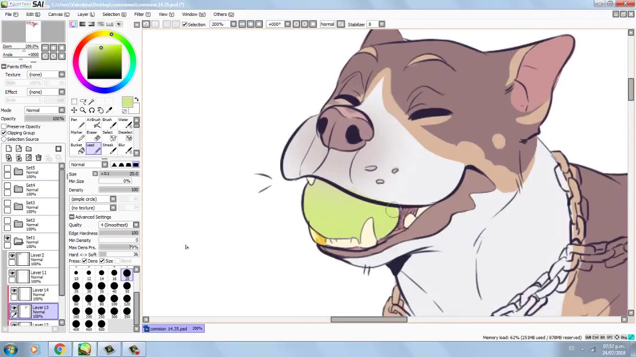 Speedpaint - Commission - 5 dogs ♥