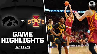 Iowa Vs. Iowa State Game Highlights 2025-26 Big 12 Mens Basketball