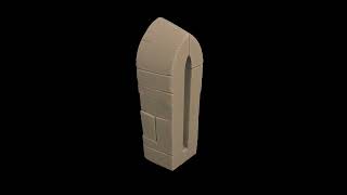 Low Poly Stylized Gothic Castle Arrow Slit Window - Architecture 3D Model | Game Asset Showcase