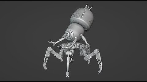Mecha Ananke Type-2 # 3D scale model scifi with Fusion 360 (part 1/2)