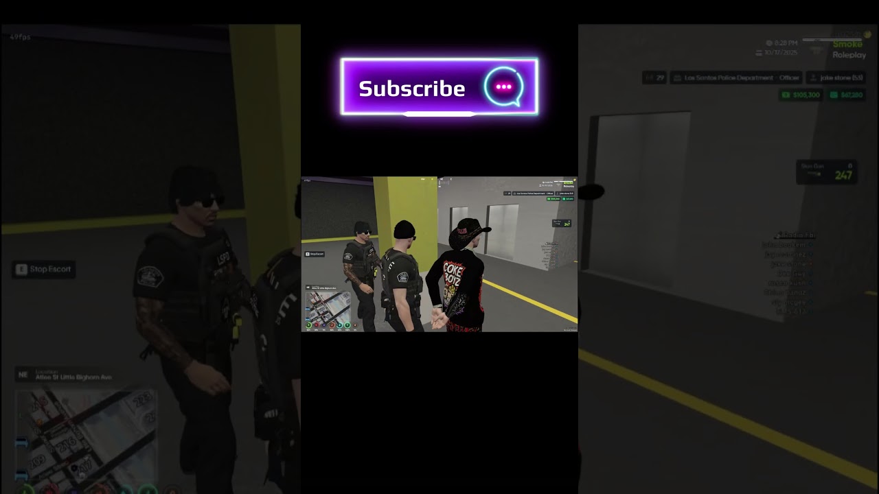 A Police Chase In Smoke RP🔥🔥🔥  