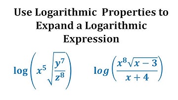 Ex 2:  Expand Logarithmic Expressions