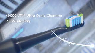 ATMOKO Electric Toothbrush with 10 Duponts Brush Heads