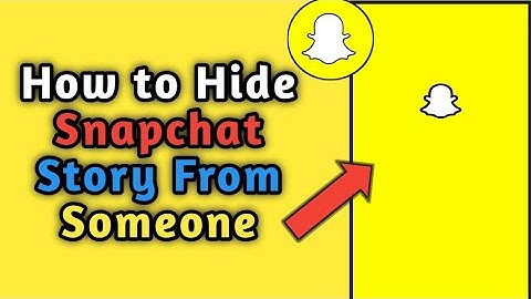 How to Hide Snapchat Story from Someone Person or Everyone || Hide Snapchat Story