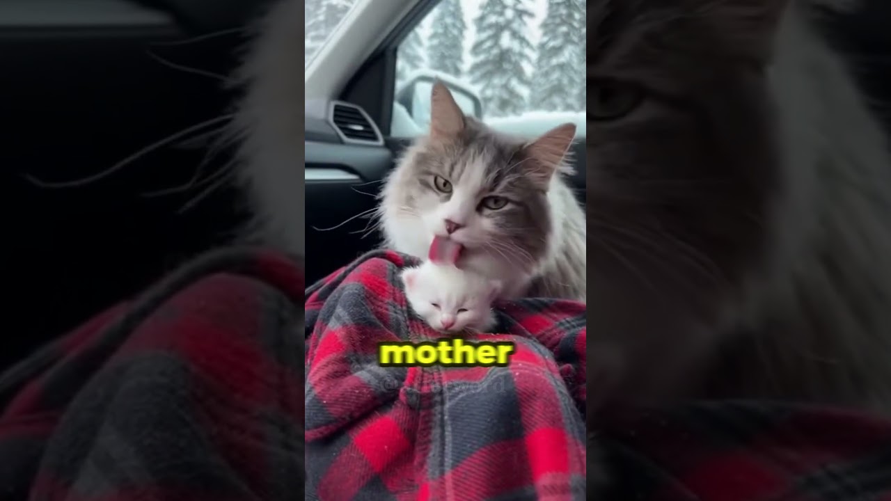 She Stopped The Car For A Reason 😳 💔 #catshorts