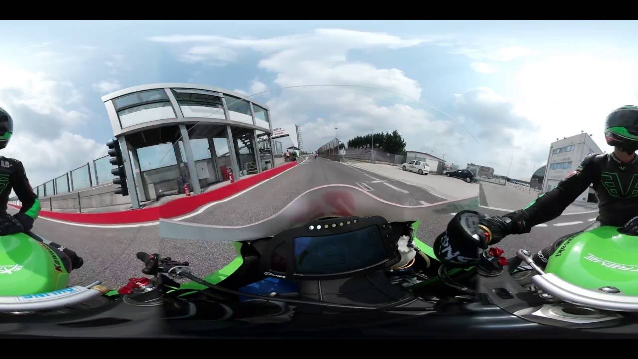 Kawasaki xtreme Motorcycle race in VR 360° part 1 YouTube