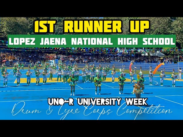 Drum & Lyre Corps of Lopez Jaena National High School | UNO-R University Week Drum& Lyre Competition class=