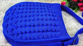 شنطه كروشيه كتف او كروس جمييله وعمليه How to make bag crochet