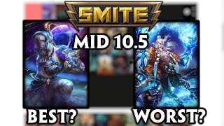 SMITE - Who puts the mid in Mid Lane? (Tierlist 10.5)