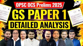 OPSC Paper Analysis 2026 | OPSC OCS Prelims 2025 General Studies Paper 1 Detailed Analysis Today