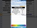 excel functions and tricks | vanktesh computer center | #shorts
