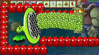 9999 Gatling Pea Tallnut vs Dr.Zomboss Gargantuar - Plants vs Zombies Hack