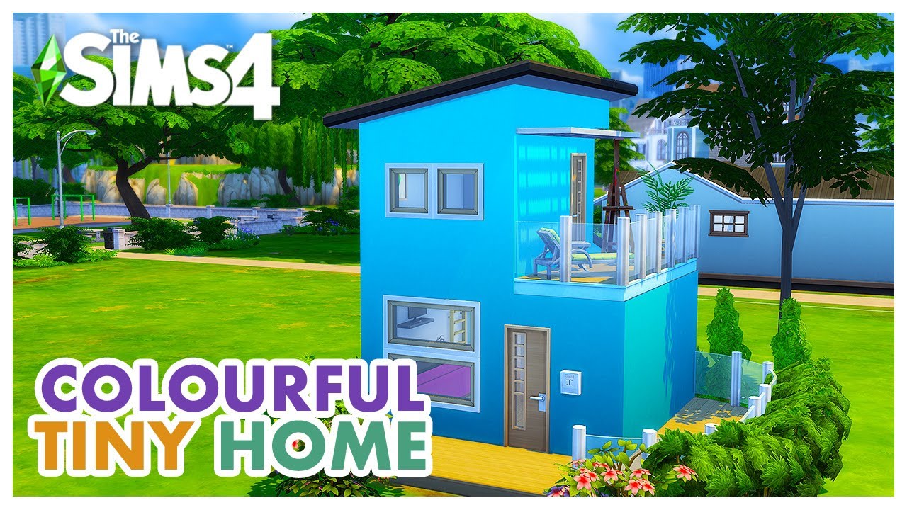 Colourful Tiny Home | The Sims 4 Speed Build