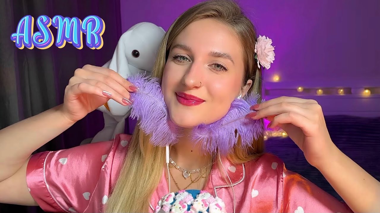 ASMR✨Relaxing Sounds for Sleep😴🥱(Spoon, Kisses, Feathers and Mouth Sounds)