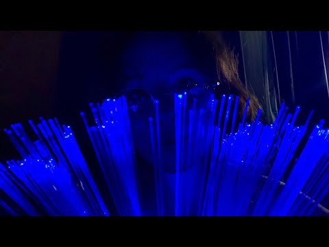 Sleep ASMR | Grass Lights: butterfly clips, light wands, & tiny hands