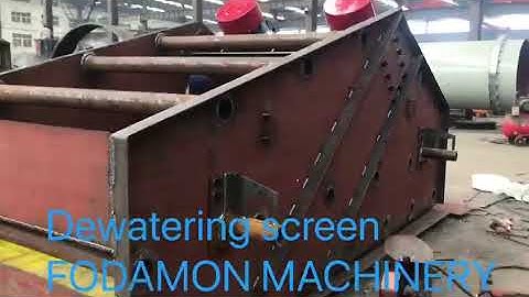 Production of Dewatering screen in workshop from FODAMON MACHINERY