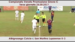 Albignasego Calcio - San Martino Luparense 0-3 (24.09.2017)