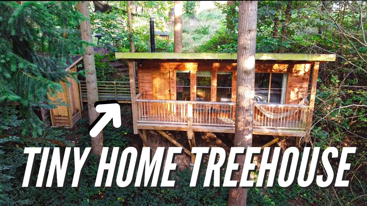 INCREDIBLE TREEHOUSE in WALES, UK Full TINY HOME TOUR! YouTube
