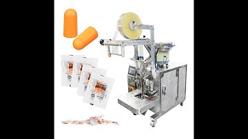 Automatic vibration bowl counting and packing machine for earplugs #screwspackingmachine #counting