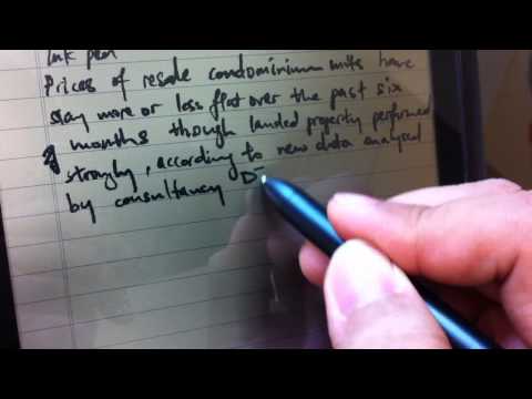Asus Eee Note - Ink Pen & Pencil Writing Quality C...