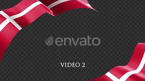 Long Flag Denmark | Motion Graphics - Envato elements