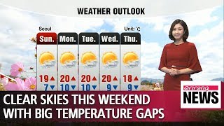 Clear skies this weekend with big temperature gaps _ 101218