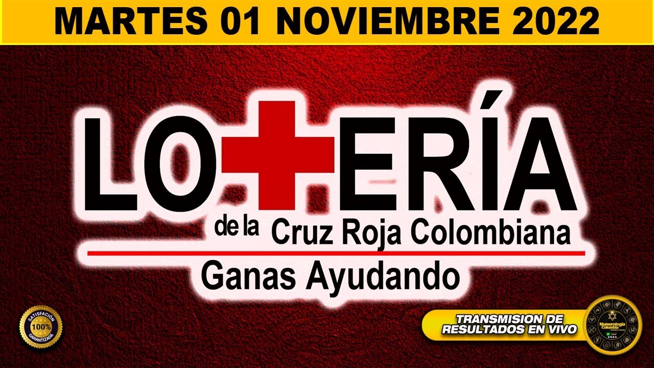 Resultado LOTERIA DE LA CRUZ ROJA ☀️del MARTES 01 de NOVIEMBRE de 2022 (PREMIO MAYOR) ✅✅✅l