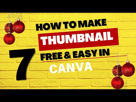 How To Make Thumbnail Free & Easy In Canva