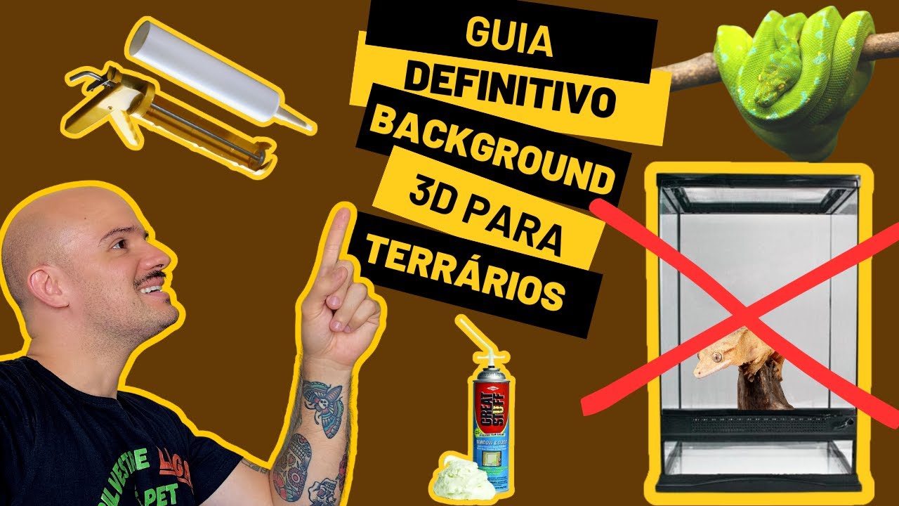 FAÇA VOCÊ MESMO: BACKGROUND 3D PARA TERRÁRIOS UTILIZANDO ESPUMA EXPANSIVA - PASSO A PASSO