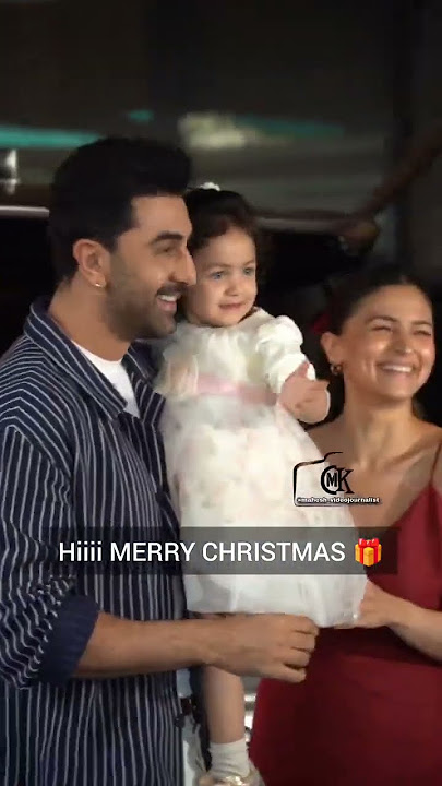 Raha Kapoor wishes Merry Christmas to Paparazzi 😍🌲