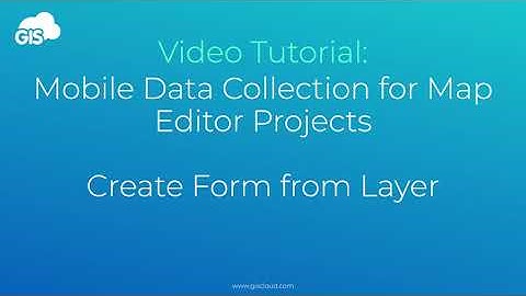 Map Editor - Create Data Collection Form by using a Layer as a Template