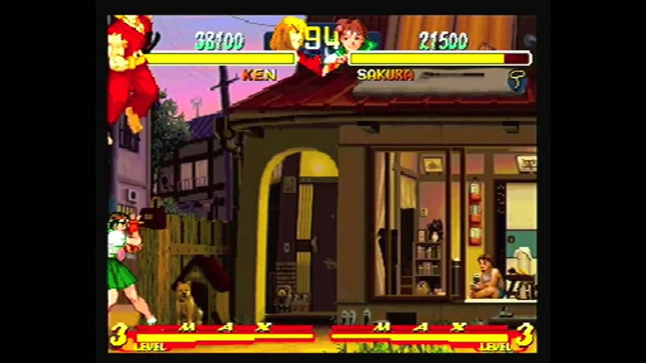 Street Fighter Zero Alpha 2 Sur Sega Saturn - Jeu Complet Bon état