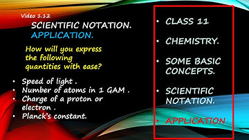 Scientific notation//basic concept//class 11 chemistry//video 1.12.