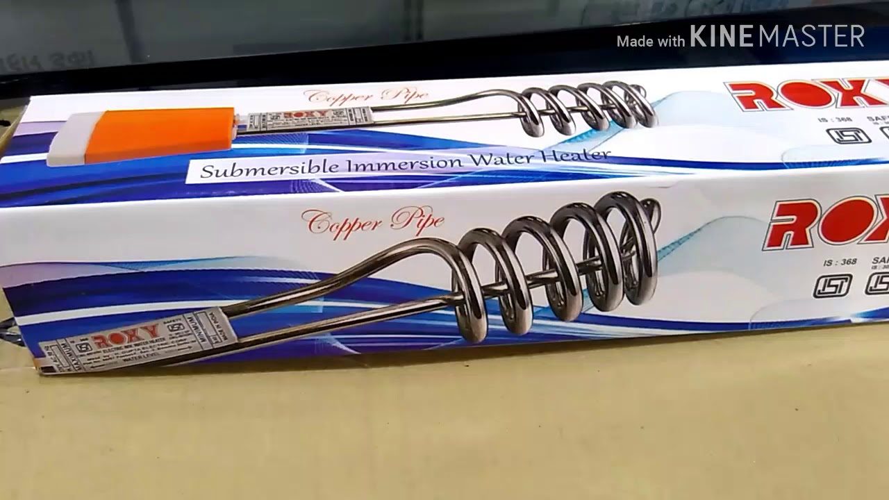 Roxy immersion water heater - YouTube