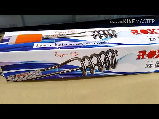 Roxy immersion water heater - YouTube