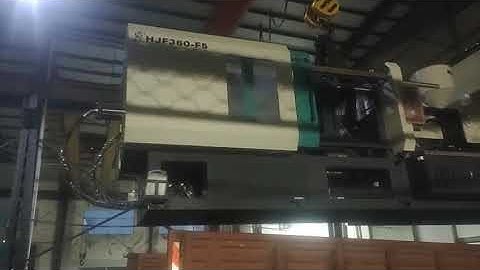 Today we load container and delivery Haijiang brand injection molding machine 360ton in the factory