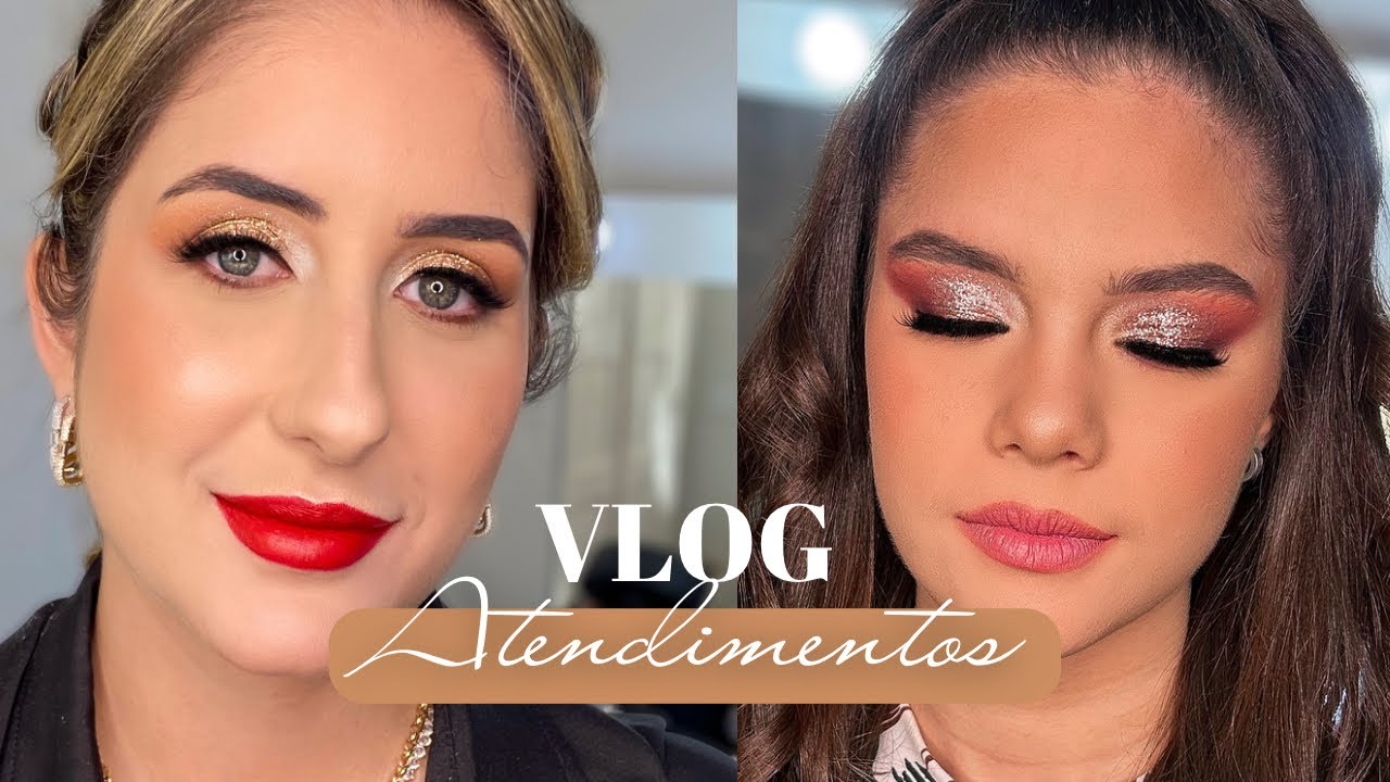 Um dia de MAQUIADORA comigo - 13 ATENDIMENTOS + MAQUIANDO CLIENTE