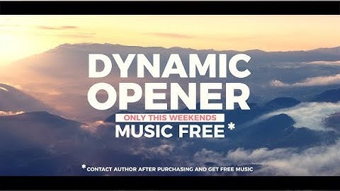 Dynamic Opener by Nick_Chvalun | After Effects Opener Template #AfterEffectsTemplate #Videohive