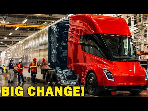 It Happened! Elon Musk Leaked 2025 Tesla Semi Mass Production, New Features & Delivery!